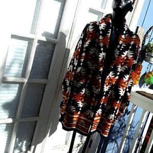 Lucky Brand knit sweater with collar and pockets